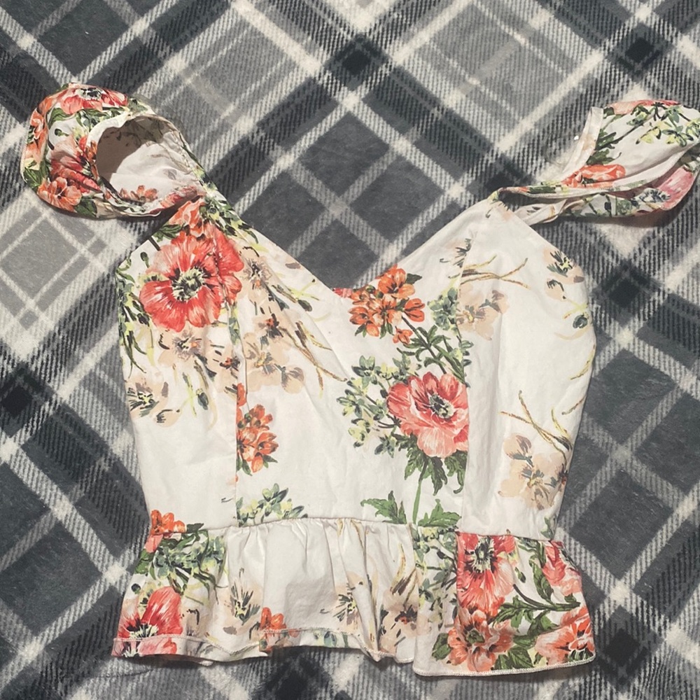 floral crop top
